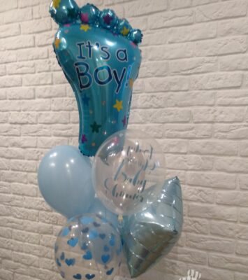 Bukiet 16 Baby Shower (Narodziny dziecka) dla chłopca